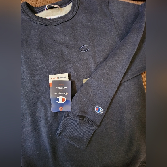 Champion Mens Fleece Pullover , XS ,Navy Blue - Picture 2 of 8